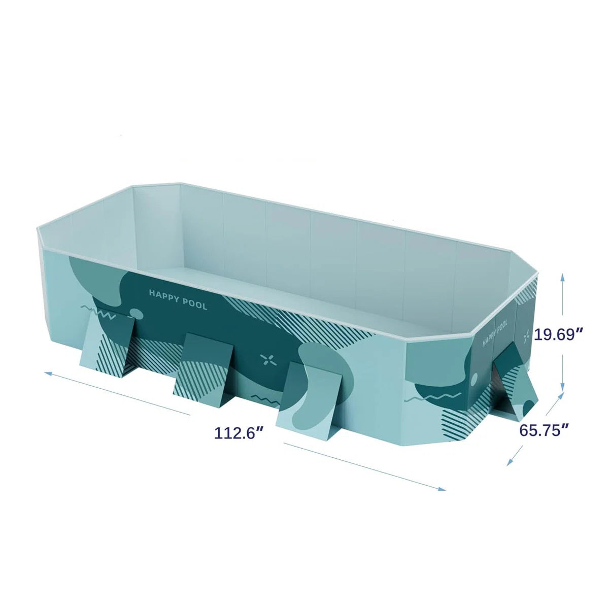 Ground Pool With 3 Drains Outdoor Swimming Pool Portable Pool