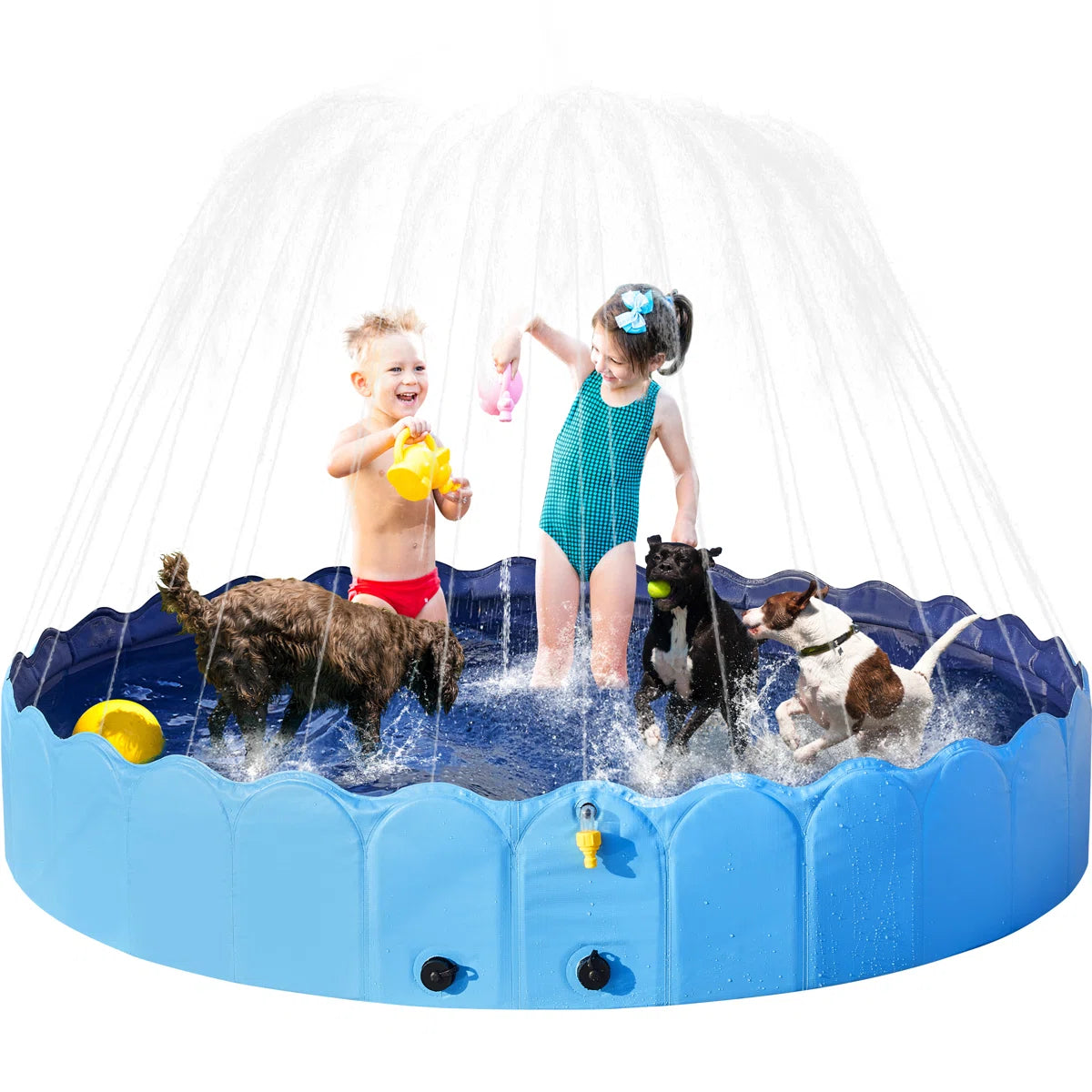 Plastic Round Pet Pool 13'' H x W x L