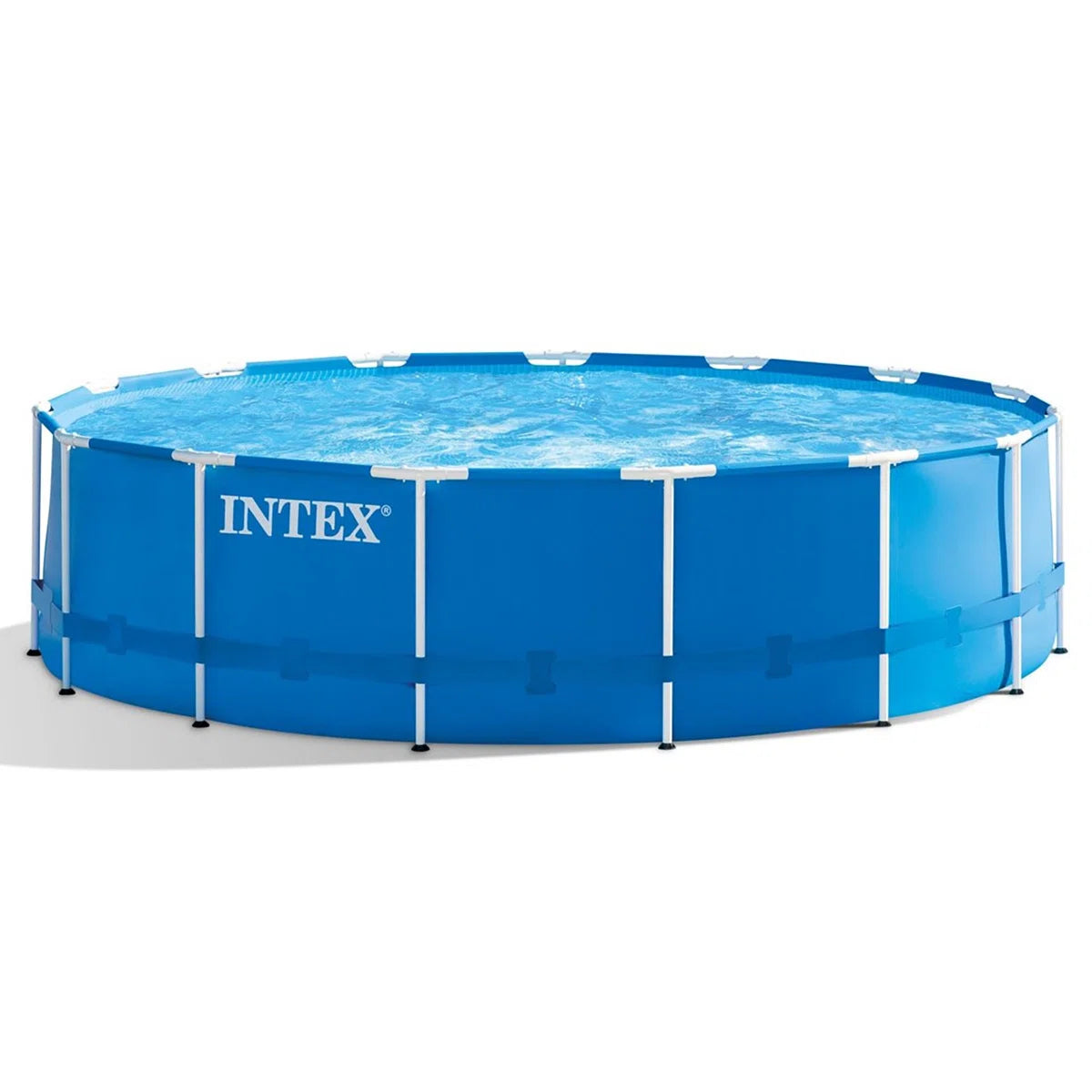 Metal Frame Round Above Ground Swimming Pool w/Pump