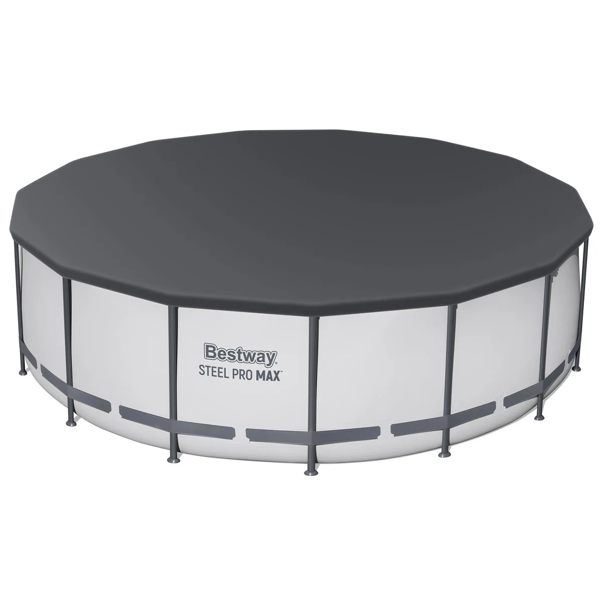 Steel Pro MAX Round Above Ground Swimming Pool with Pump & Cover