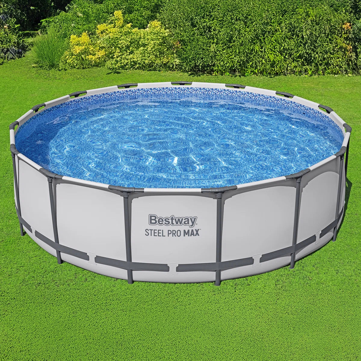 Steel Pro MAX Round Above Ground Swimming Pool with Pump & Cover