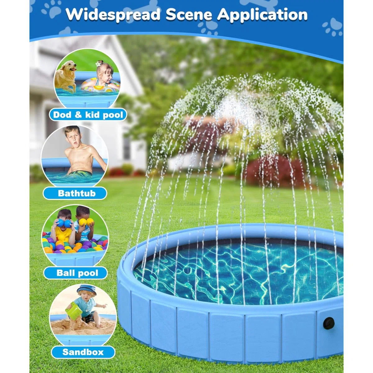 (PVC) Round Hard Sided Pool H x W x L